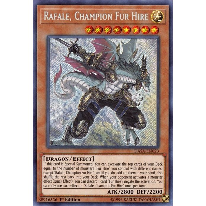 Image for Rafale, Champion Fur Hire (DASA-EN023) (DASA) - YuGiOh