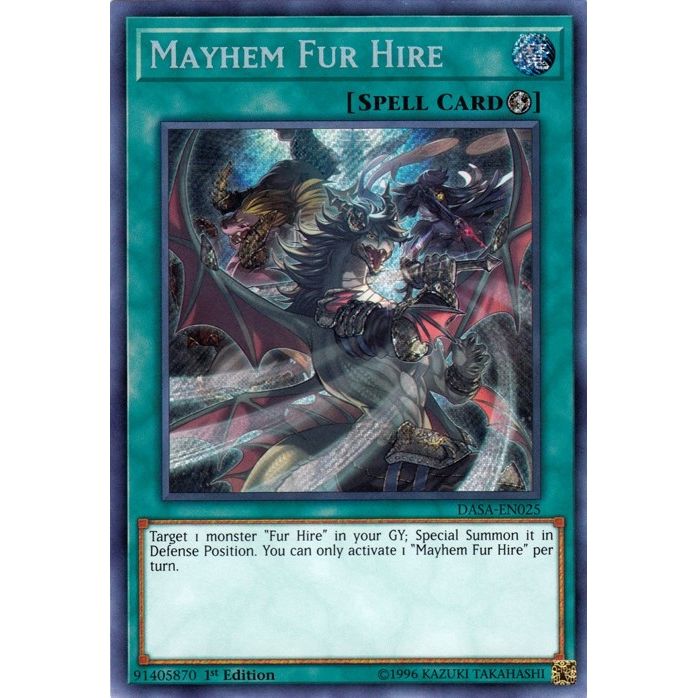 Image for Mayhem Fur Hire (DASA-EN025) (DASA) - YuGiOh