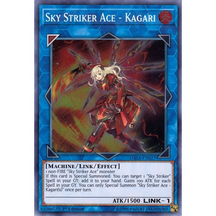 Image for Sky Striker Ace - Kagari (DASA-EN027) (DASA) - YuGiOh