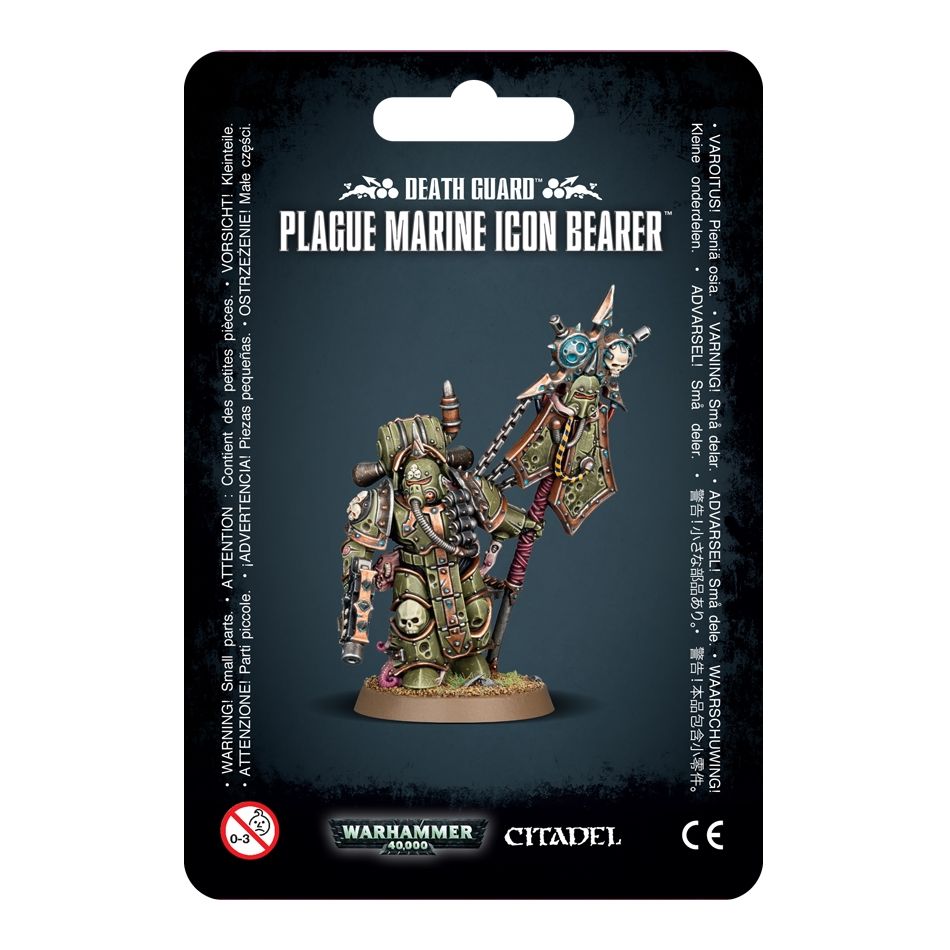 Image for Warhammer: 40K - Death Guard Plague Marine Icon Bearer - Warhammer Clampacks