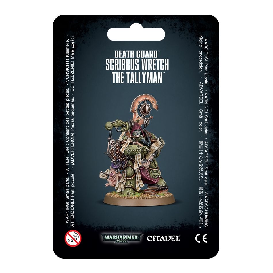 Image for Warhammer: 40K - Death Guard Scribbus Wretch The Tallyman - Warhammer Clampacks
