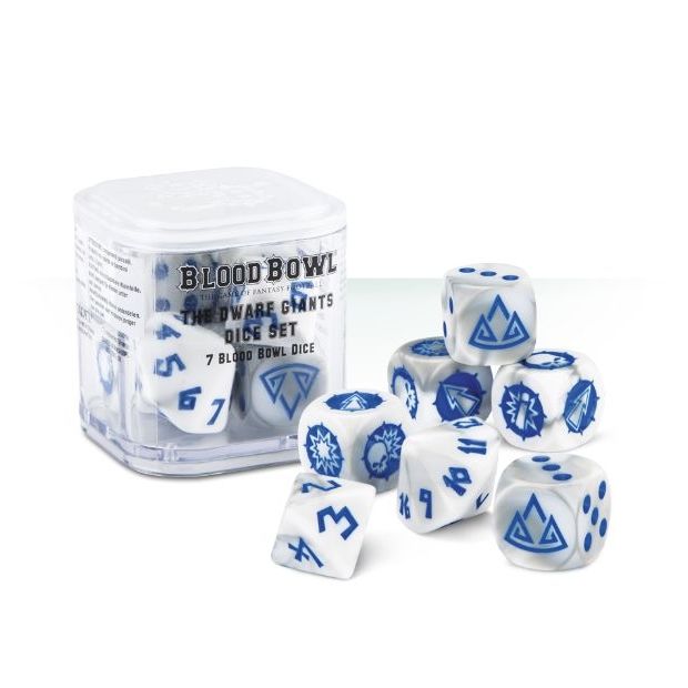 Image for Blood Bowl: The Dwarf Giants Dice Set (7-Pack) - Warhammer Game Accessories