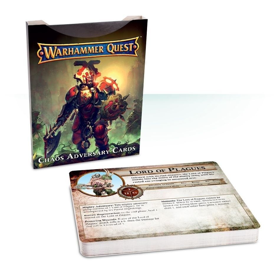 Image for Warhammer Quest: Chaos Adversary Cards - Warhammer Game Accessories