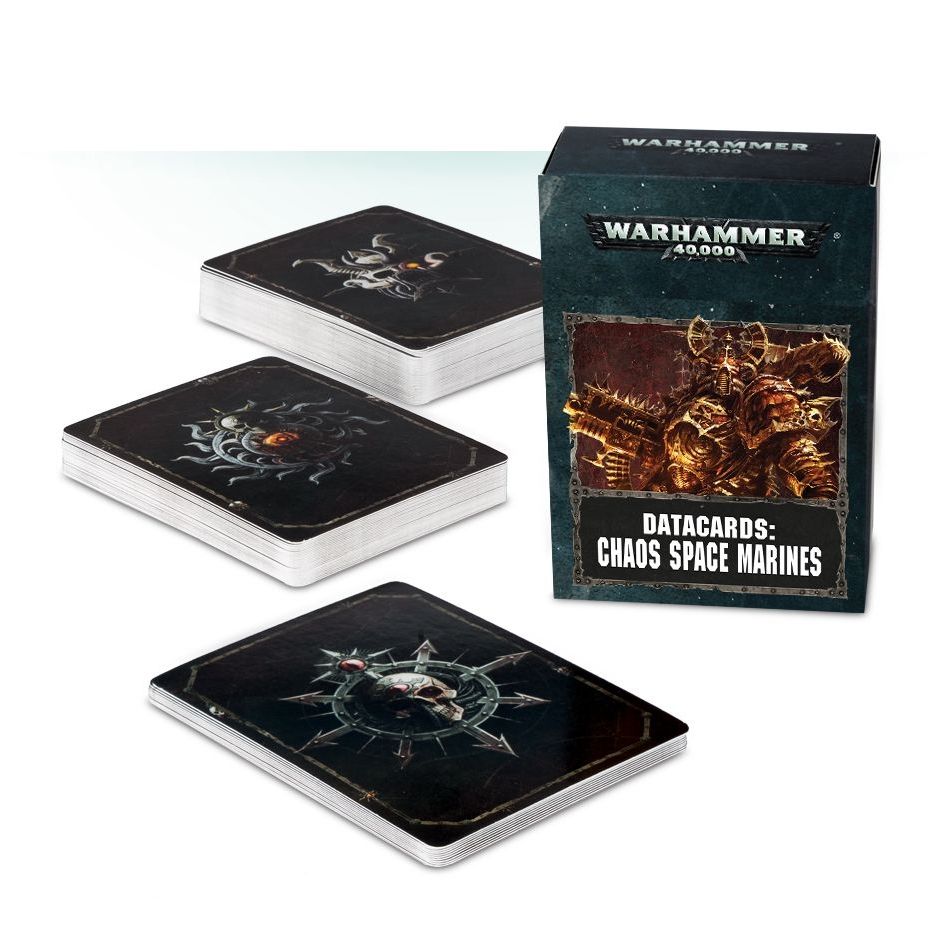 Image for Warhammer: 40K - Datacards: Chaos Space Marines - Warhammer Game Accessories