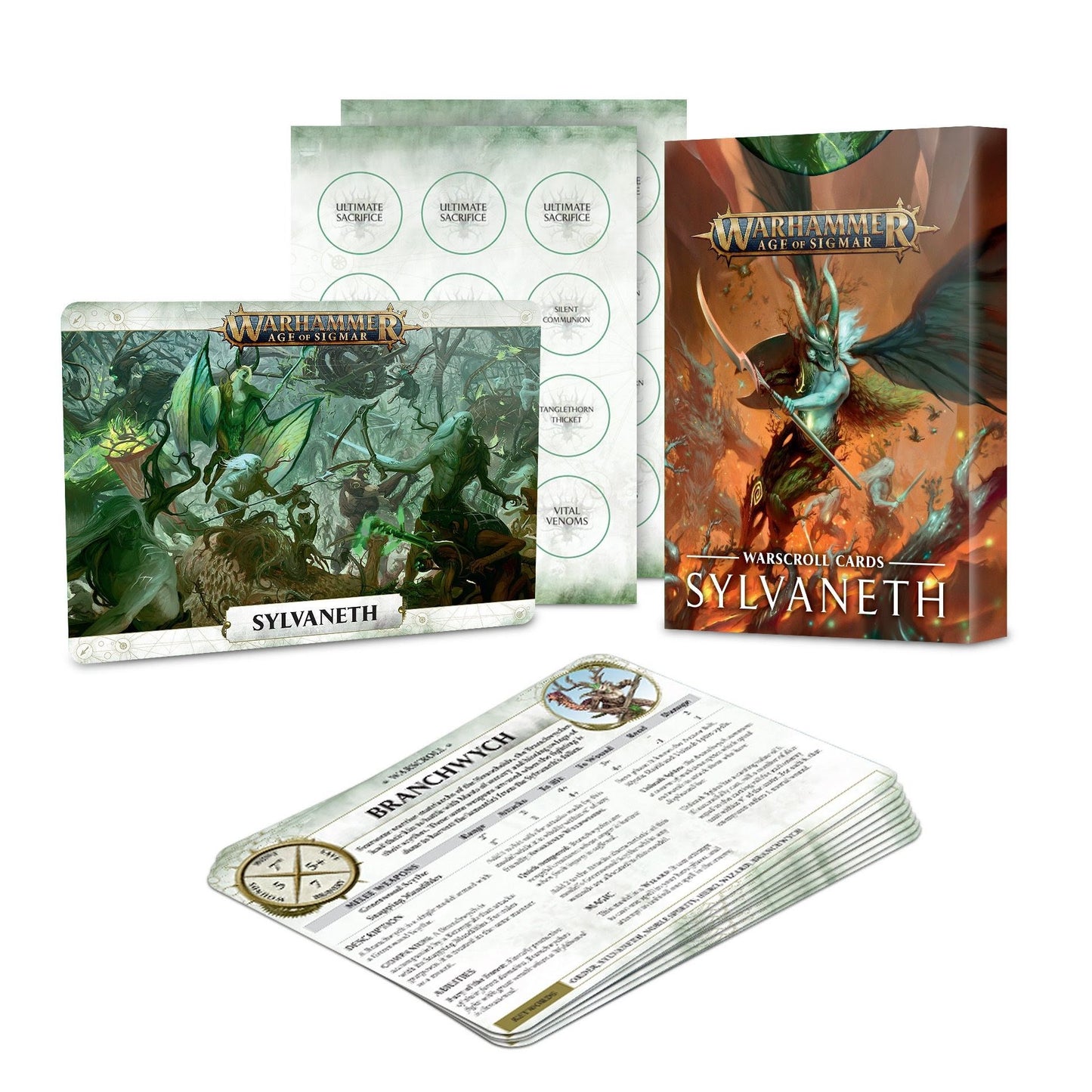 Image for Warhammer: Age of Sigmar - Warscroll Cards: Sylvaneth - Warhammer Game Accessories
