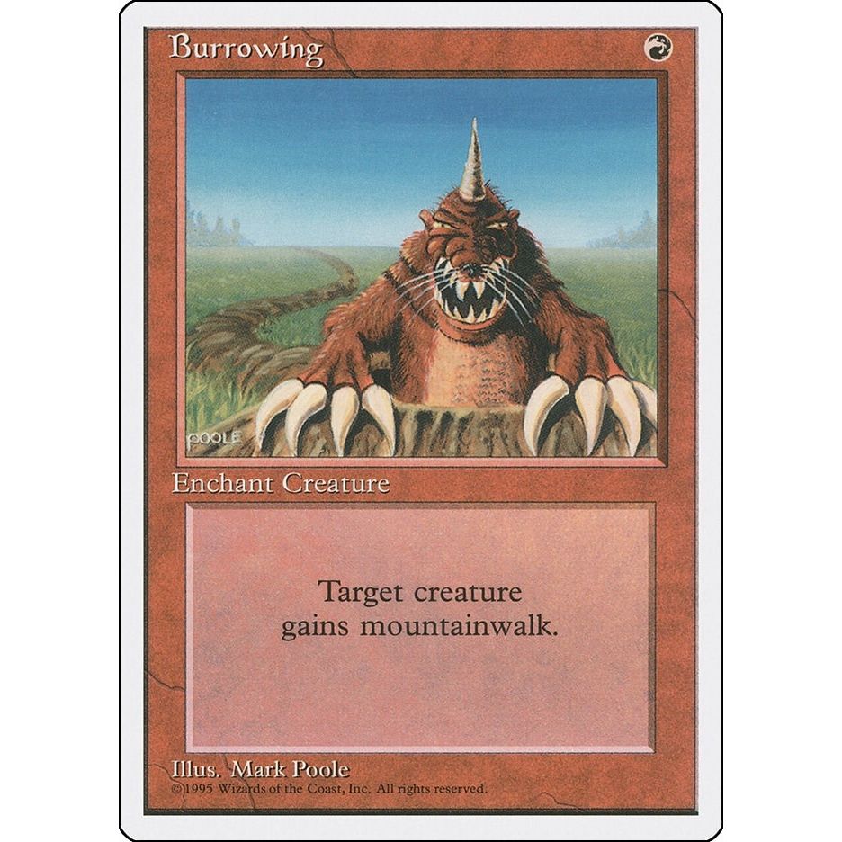 Image for Burrowing (4ED) - Magic: The Gathering