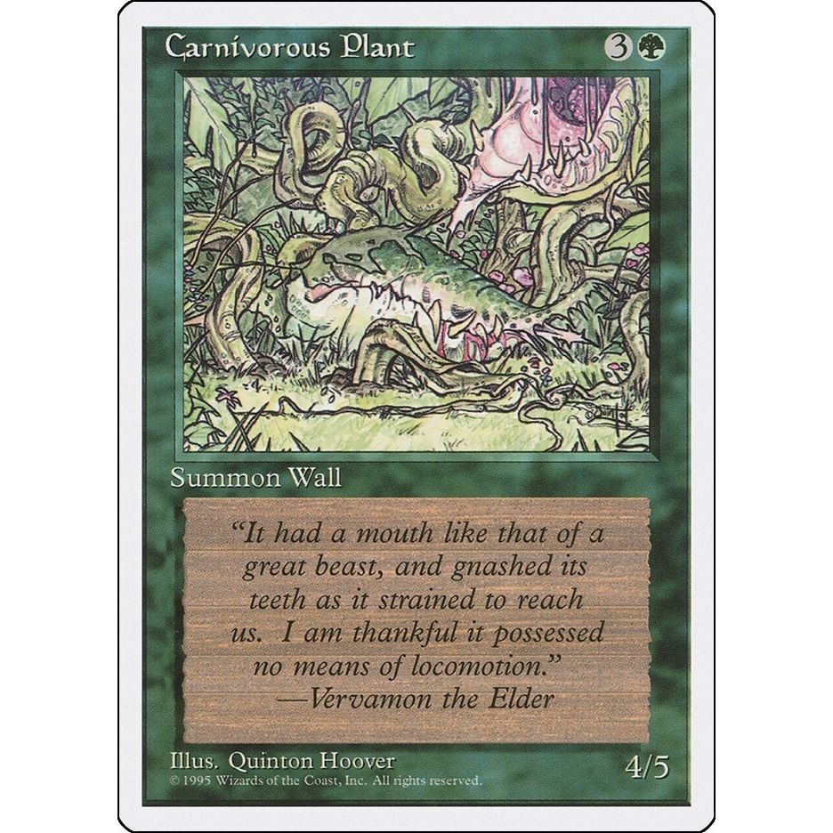 Image for Carnivorous Plant (4ED) - Magic: The Gathering