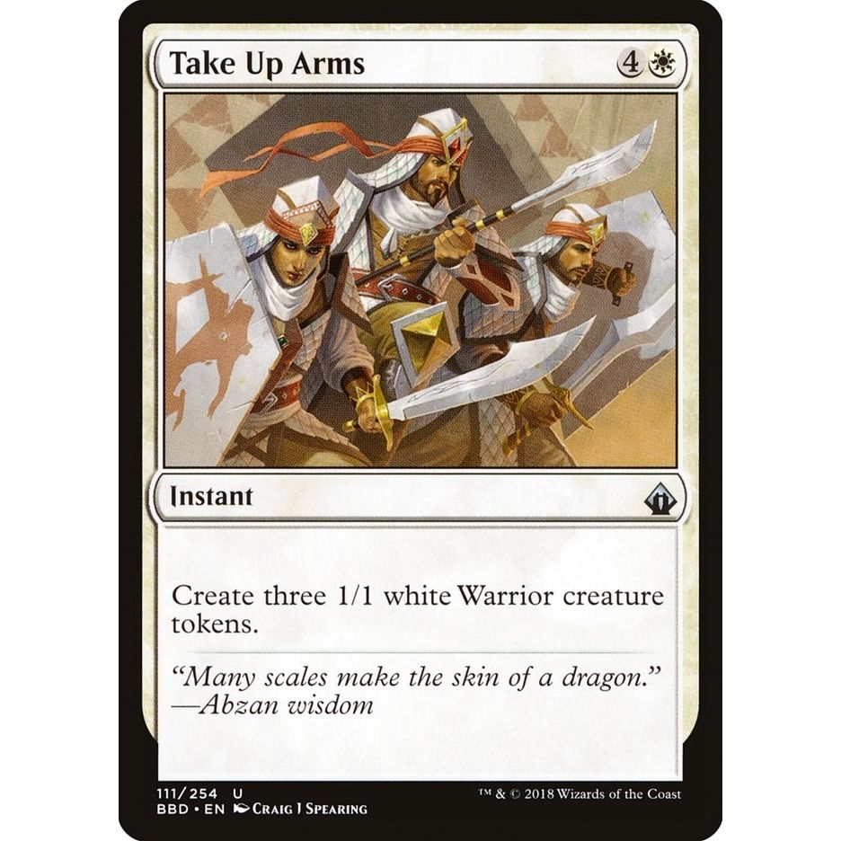 Image for Take Up Arms (111) (BBD) - Magic: The Gathering