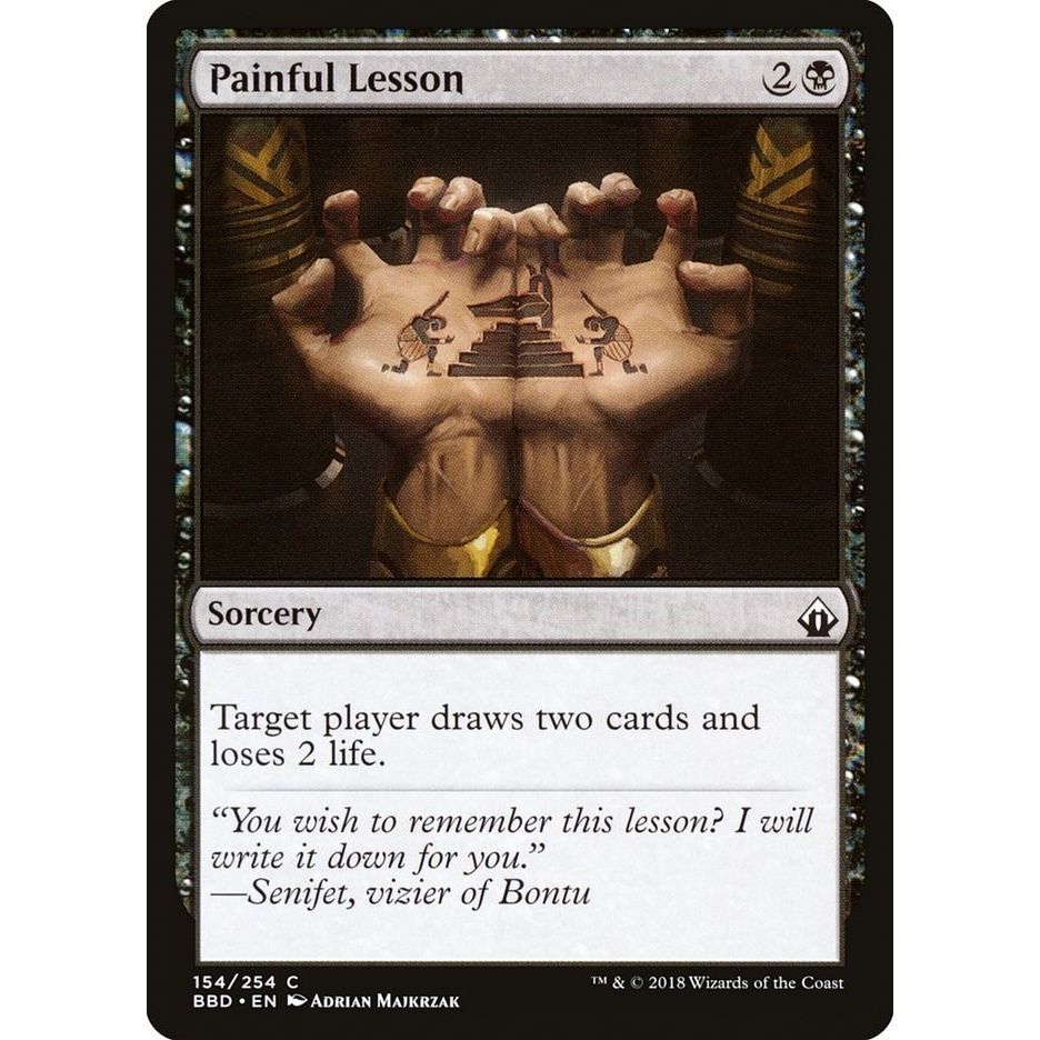 Image for Painful Lesson (154) (BBD) - Magic: The Gathering