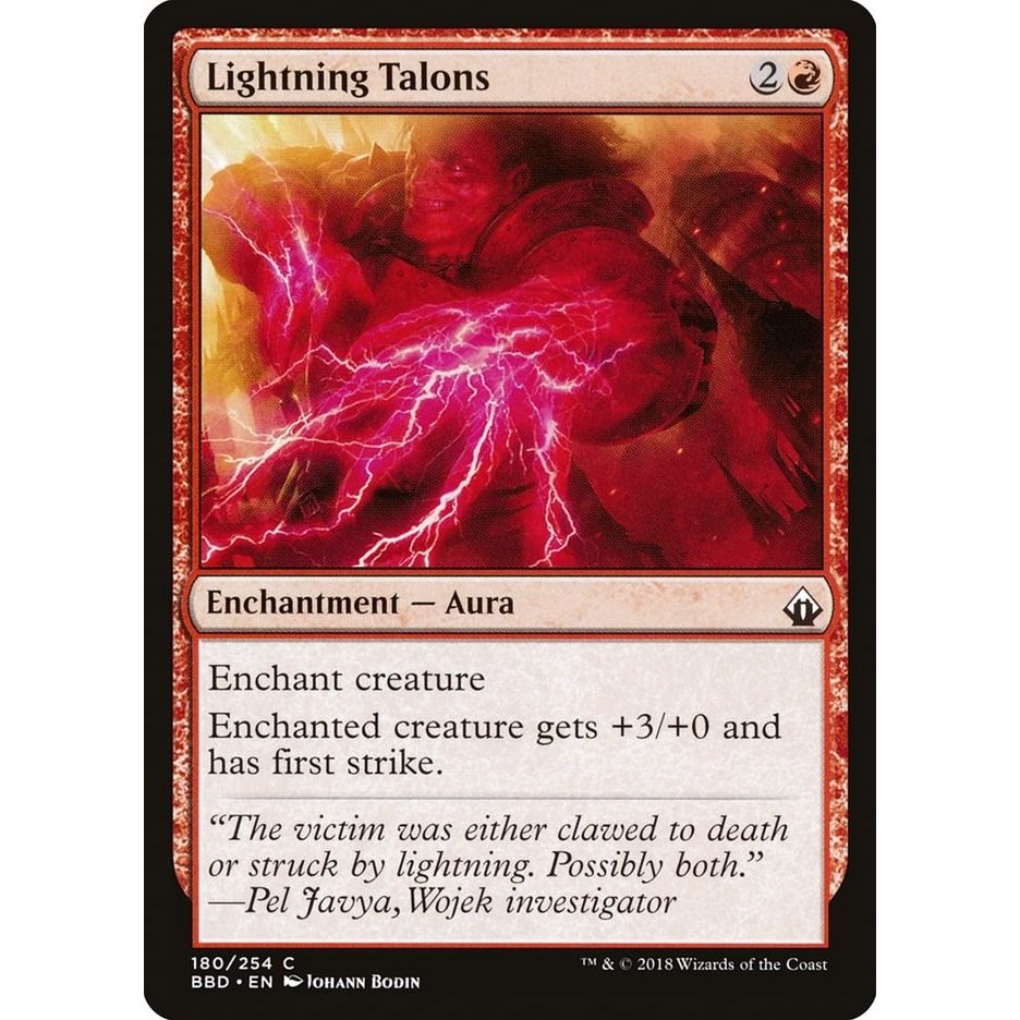 Image for Lightning Talons (180) (BBD) - Magic: The Gathering