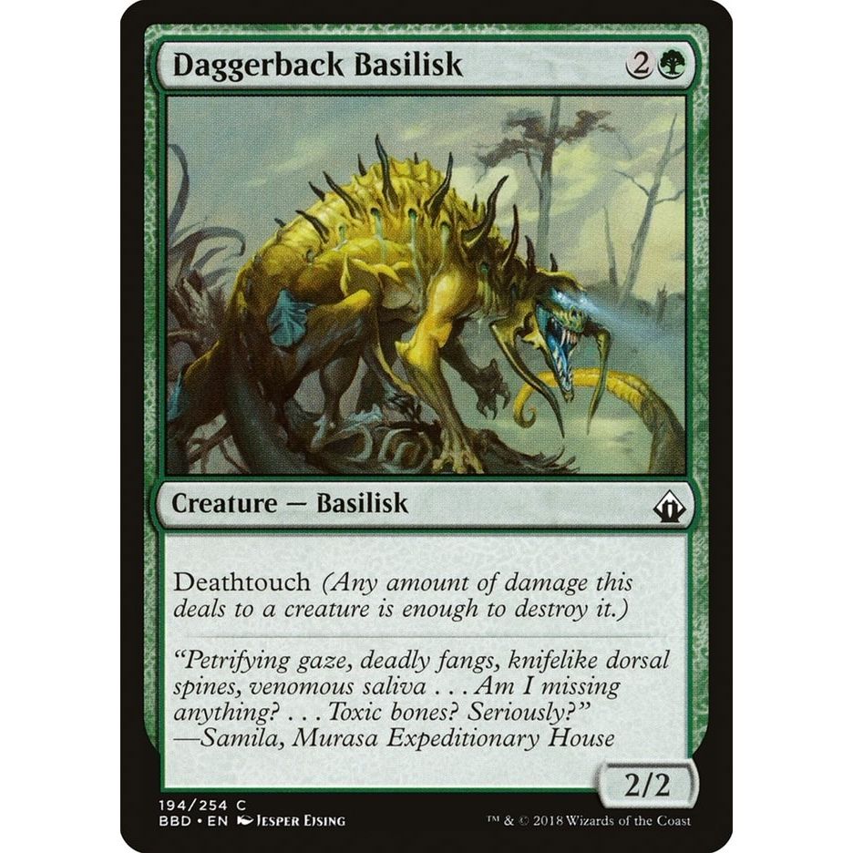 Image for Daggerback Basilisk (194) (BBD) - Magic: The Gathering