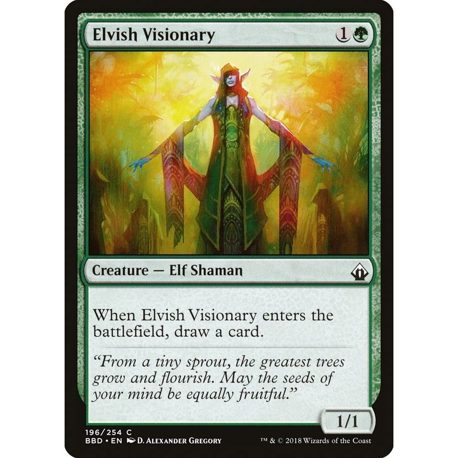 Image for Elvish Visionary (196) (BBD) - Magic: The Gathering