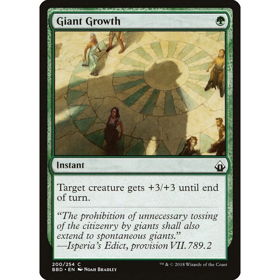 Image for Giant Growth (200) (BBD) - Magic: The Gathering
