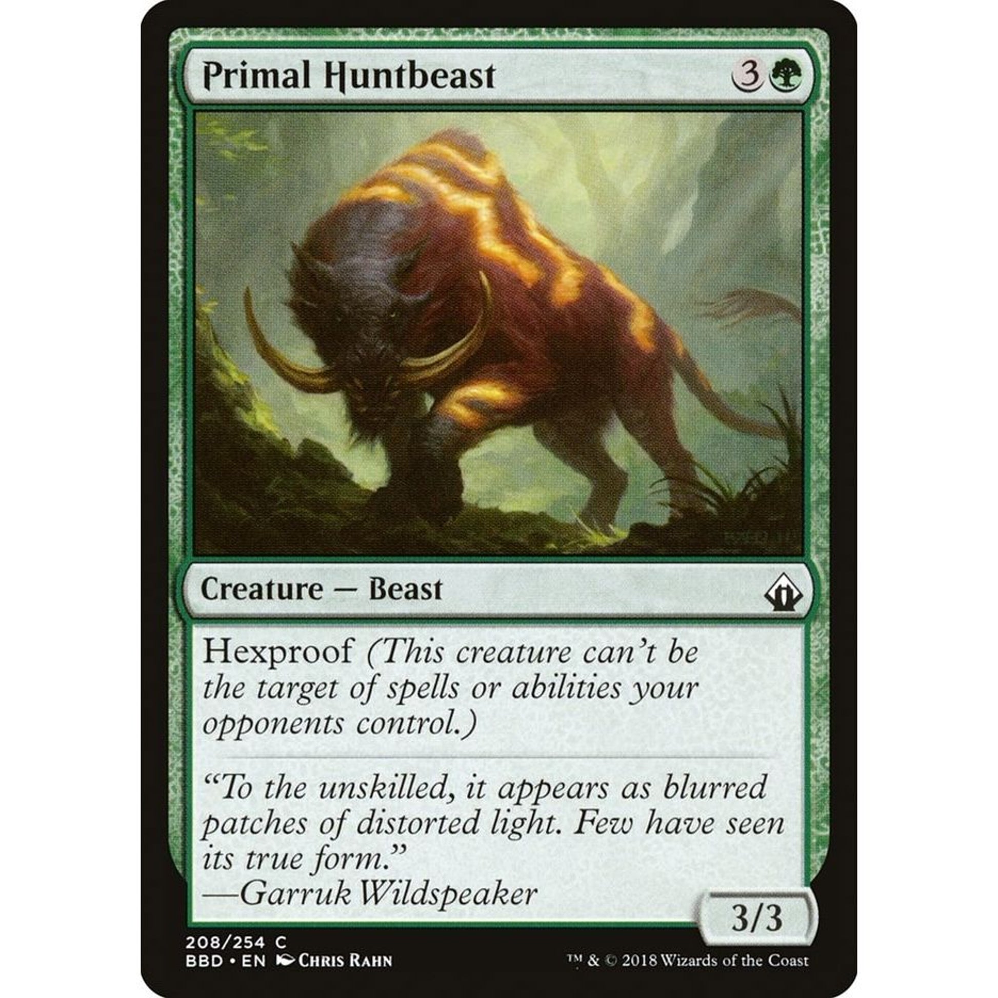 Image for Primal Huntbeast (208) (BBD) - Magic: The Gathering