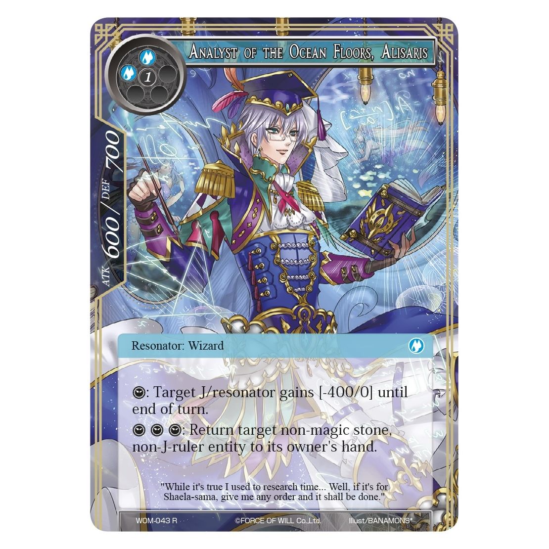 Image for Analyst of the Ocean Floors, Alisaris (WOM-043) (WOM) - Force of Will