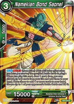 Image for Namekian Bond Saonel (SD4-05) (DBS-B04) - Dragon Ball Super: Masters