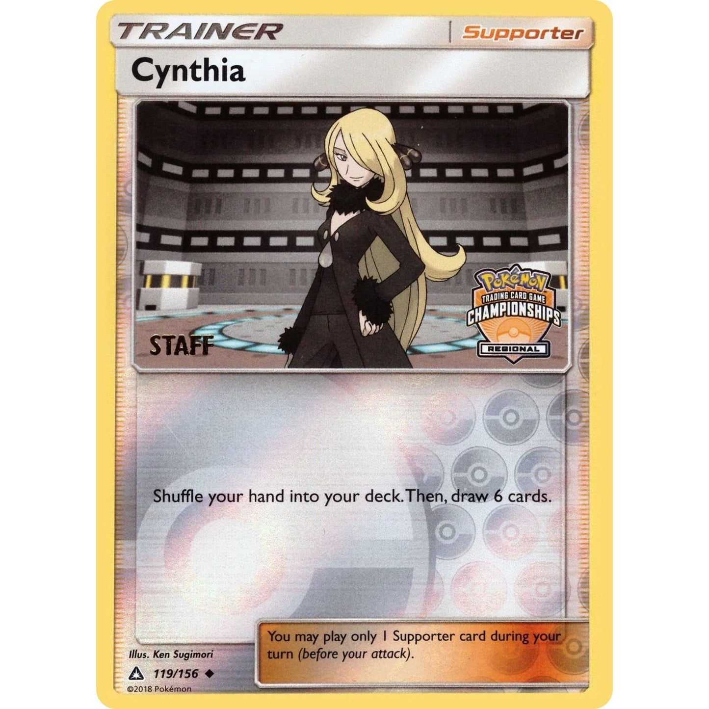 Image for Cynthia - 119/156 (Regional Championships) [Staff] (119/156) (PR) - Pokemon