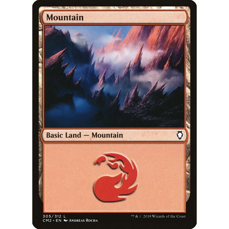 Image for Mountain (305) (305) (CM2) - Magic: The Gathering