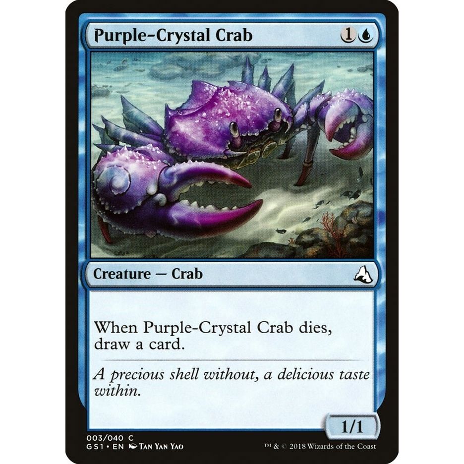 Image for Purple-Crystal Crab (3) (GS1) - Magic: The Gathering