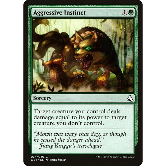 Image for Aggressive Instinct (34) (GS1) - Magic: The Gathering