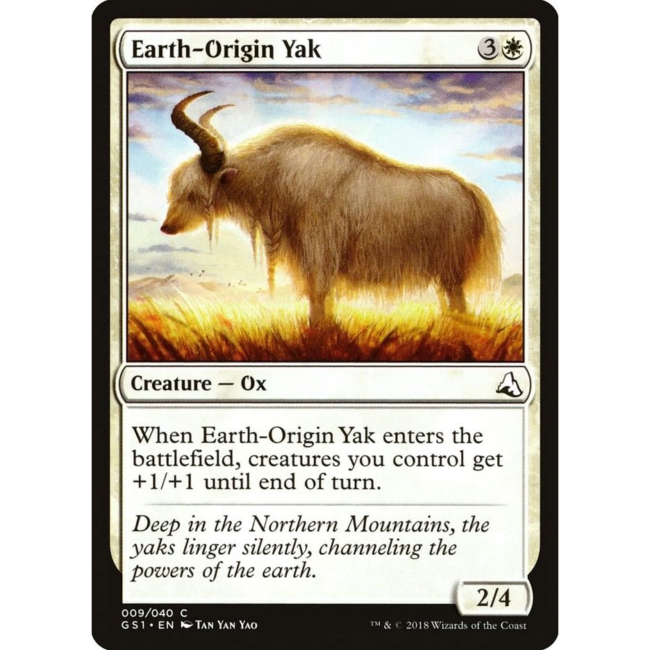 Image for Earth-Origin Yak (9) (GS1) - Magic: The Gathering