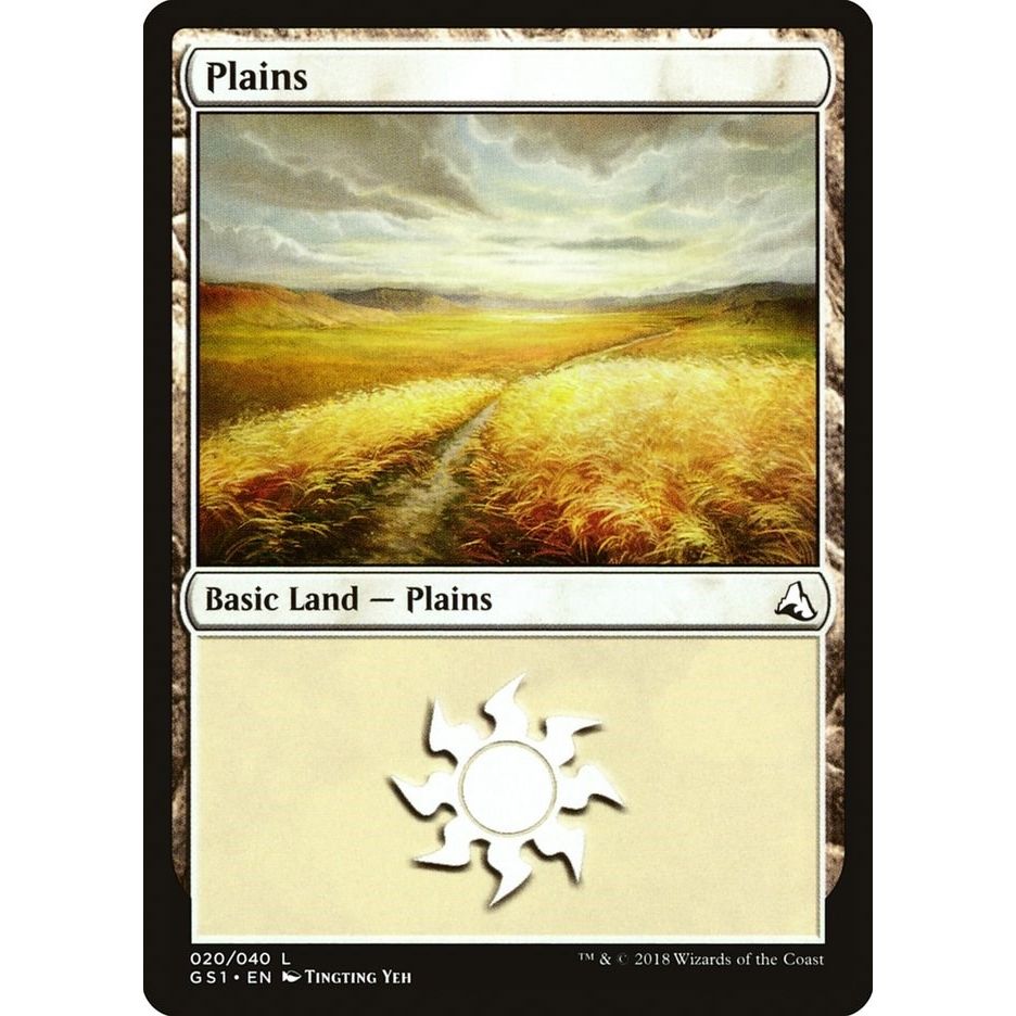 Image for Plains (20) (GS1) - Magic: The Gathering