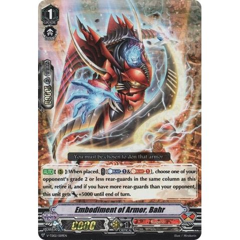 Image for Embodiment of Armor, Bahr (RRR Foil) (V-TD02/009EN) (V-TD02) - Cardfight Vanguard