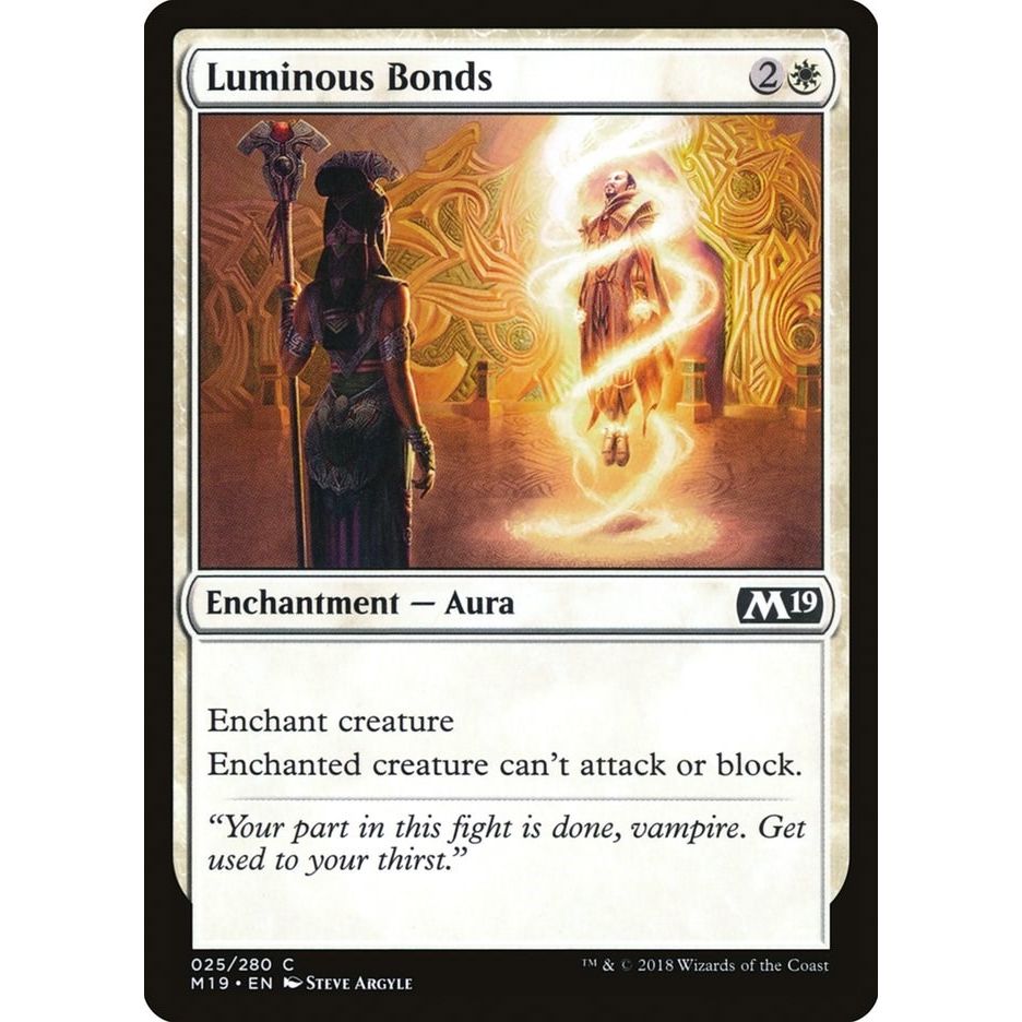 Image for Luminous Bonds (25) (M19) - Magic: The Gathering