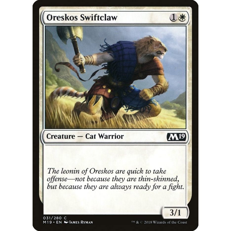 Image for Oreskos Swiftclaw (31) (M19) - Magic: The Gathering