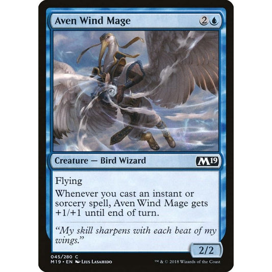 Image for Aven Wind Mage (45) (M19) - Magic: The Gathering