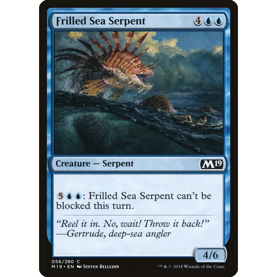 Image for Frilled Sea Serpent (56) (M19) - Magic: The Gathering