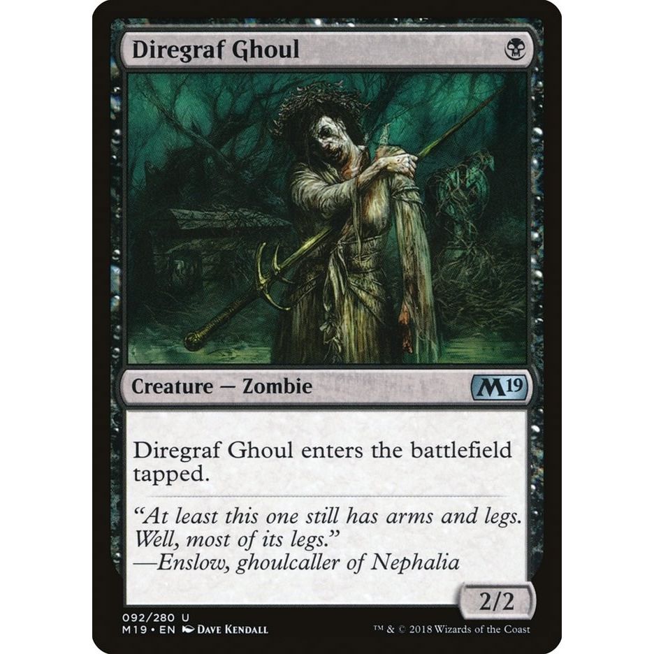 Image for Diregraf Ghoul (92) (M19) - Magic: The Gathering
