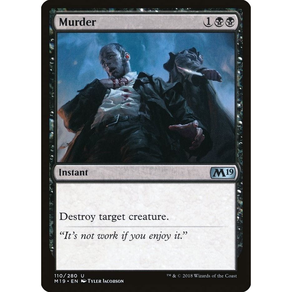 Image for Murder (110) (M19) - Magic: The Gathering