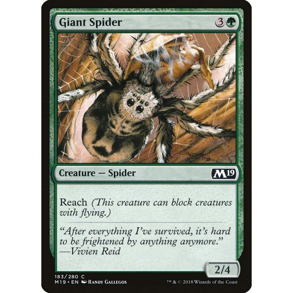 Image for Giant Spider (183) (M19) - Magic: The Gathering