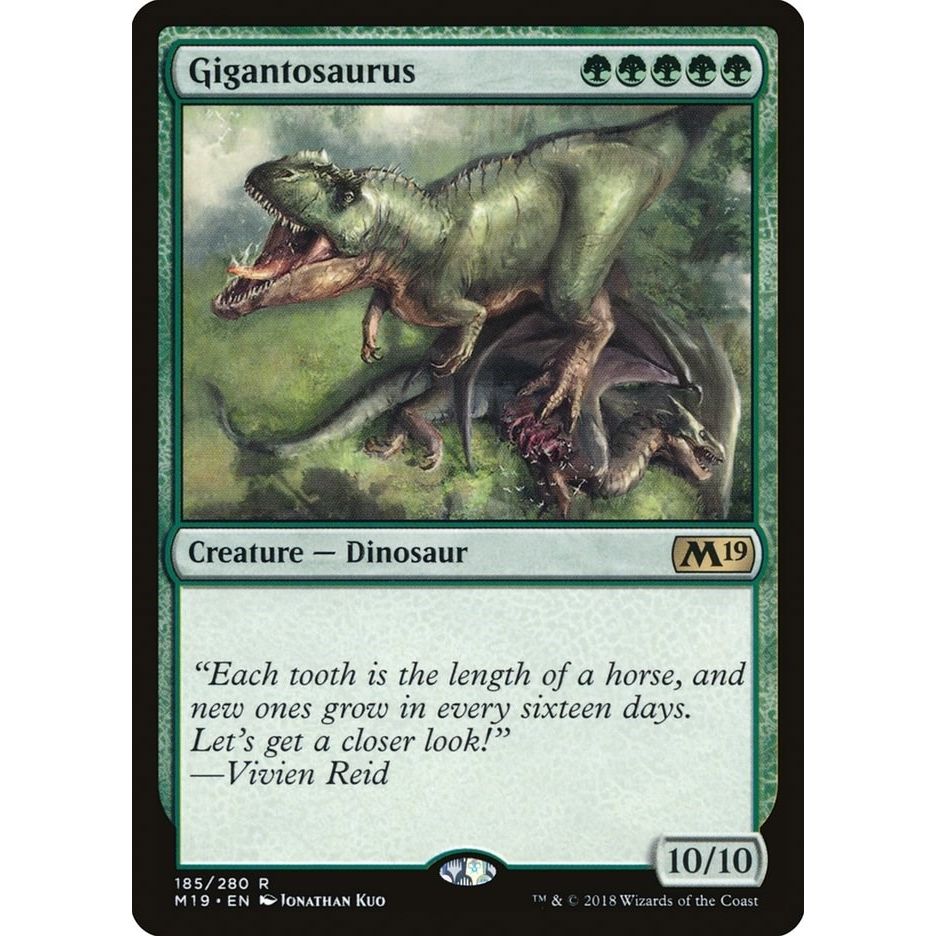 Image for Gigantosaurus (185) (M19) - Magic: The Gathering