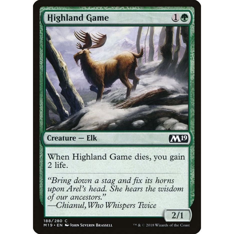 Image for Highland Game (188) (M19) - Magic: The Gathering