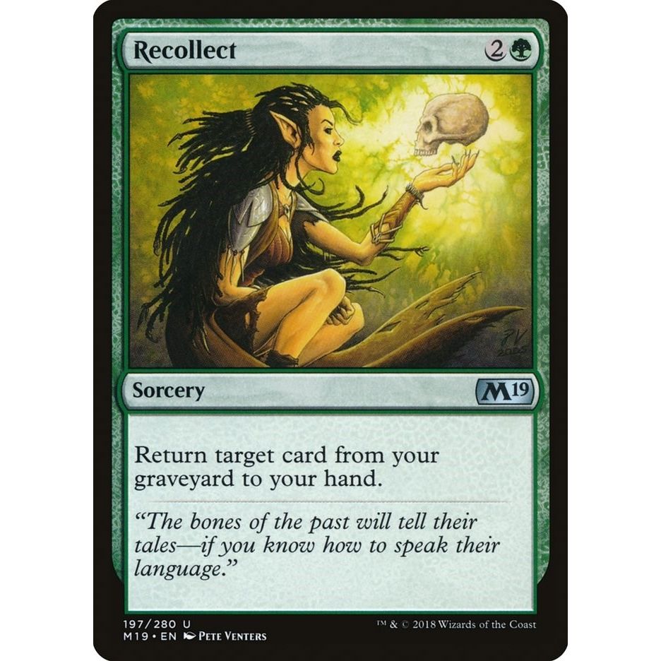 Image for Recollect (197) (M19) - Magic: The Gathering