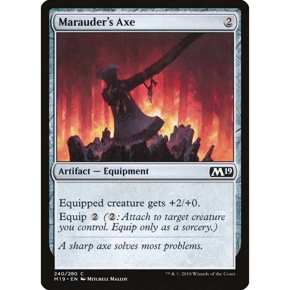 Image for Marauder's Axe (240) (M19) - Magic: The Gathering