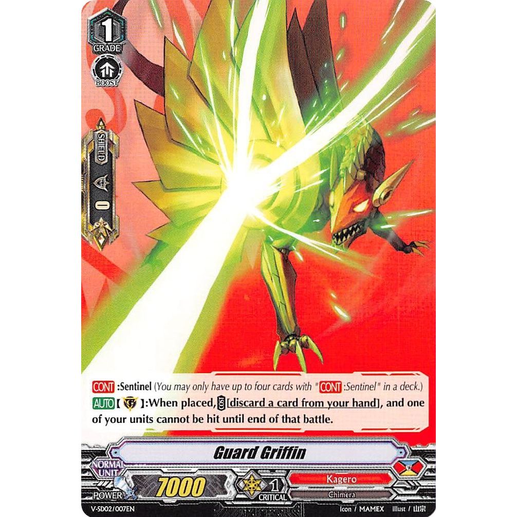 Image for Guard Griffin (V-SD02/007EN) (V-SD02) - Cardfight Vanguard
