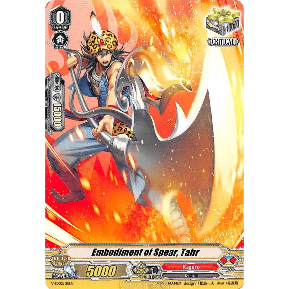 Image for Embodiment of Spear, Tahr (V-SD02/011EN) (V-SD02) - Cardfight Vanguard