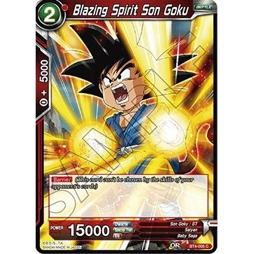 Image for Blazing Spirit Son Goku (BT4-005) (DBS-B04) - Dragon Ball Super: Masters