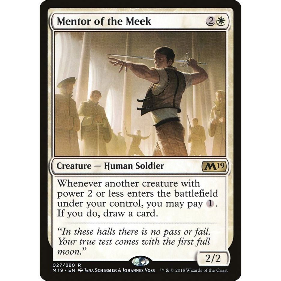 Image for Mentor of the Meek (27) (M19) - Magic: The Gathering