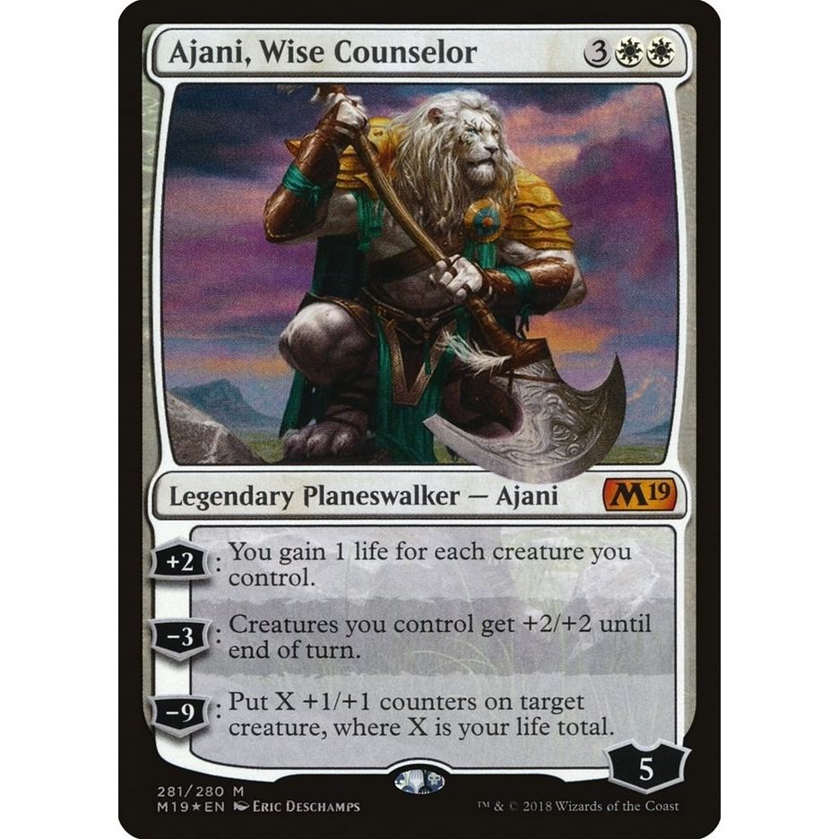 Image for Ajani, Wise Counselor (281) (M19) - Magic: The Gathering