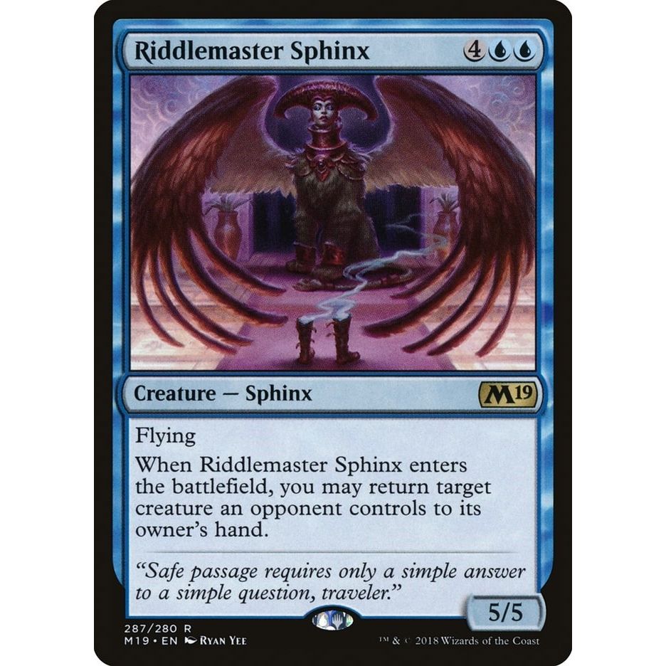 Image for Riddlemaster Sphinx (287) (M19) - Magic: The Gathering