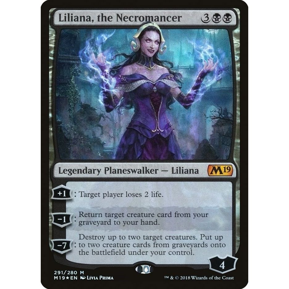 Image for Liliana, the Necromancer (291) (M19) - Magic: The Gathering