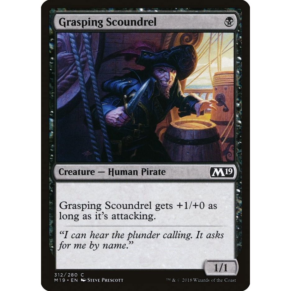 Image for Grasping Scoundrel (312) (M19) - Magic: The Gathering