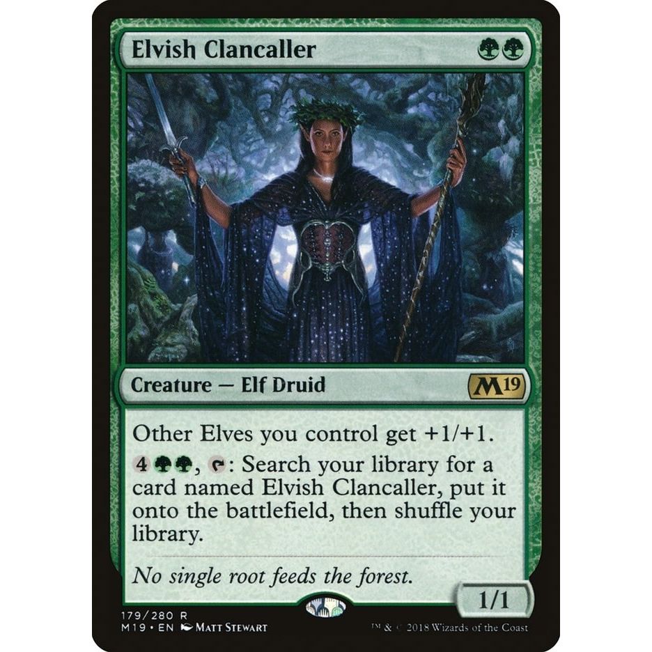 Image for Elvish Clancaller (179) (M19) - Magic: The Gathering