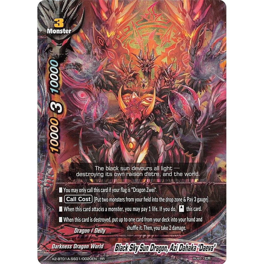 Image for Black Sky Sun Dragon, Azi Dahaka "Daeva" (X2-BT01A-SS01/0020EN) (X2BT01A) - Future Card BuddyFight