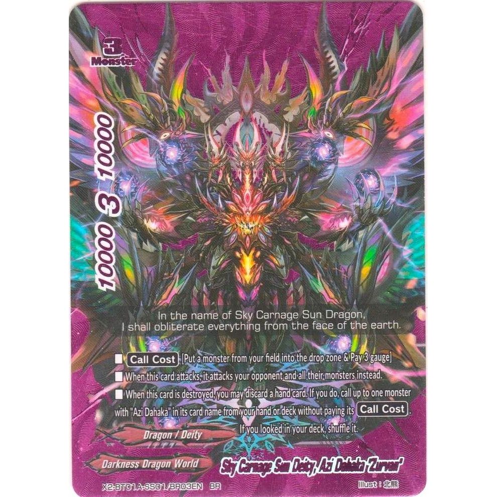 Image for Sky Carnage Sun Deity, Azi Dahaka "Zurvan" (BR) (X2-BT01A-SS01/BR03EN) (X2BT01A) - Future Card BuddyFight