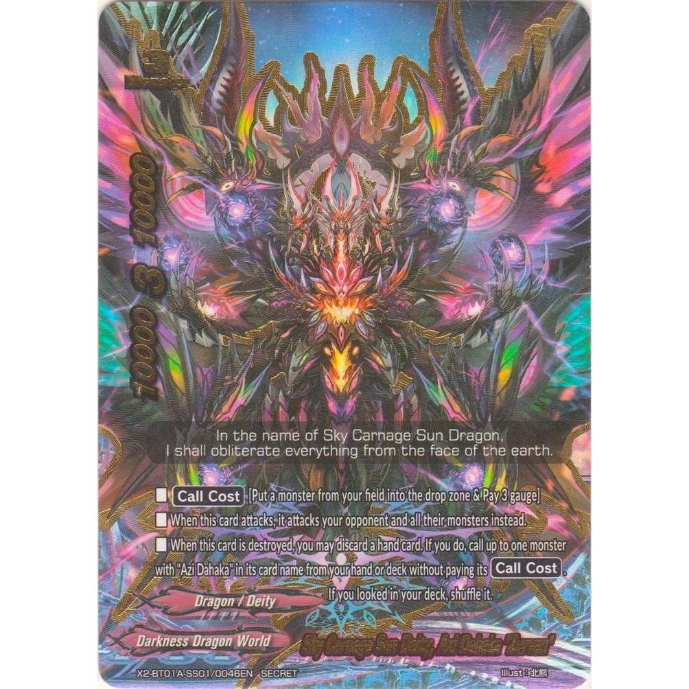 Image for Sky Carnage Sun Deity, Azi Dahaka "Zurvan" (X2-BT01A-SS01/0046EN) (X2BT01A) - Future Card BuddyFight
